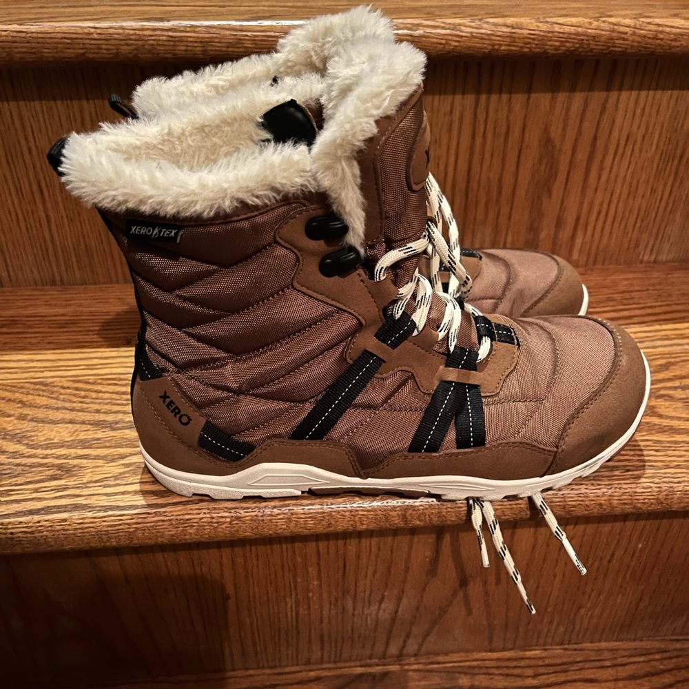 Worn one time. Very comfy and warm.  Just slightly too big for me